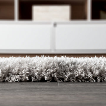 Aydin Solid Plush Shag Area Rug